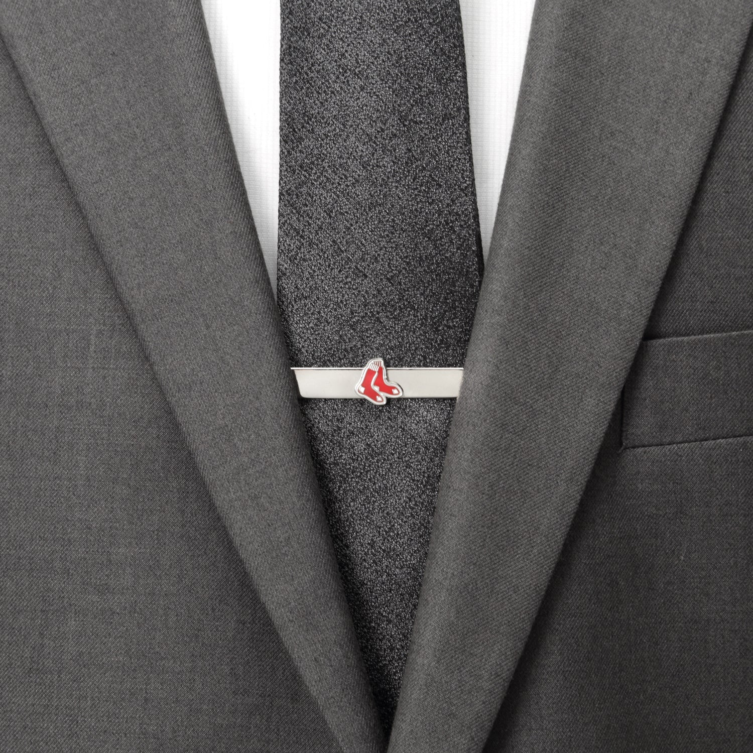 MLB Boston Red Sox Cufflinks and Tie Bar Gift Set925