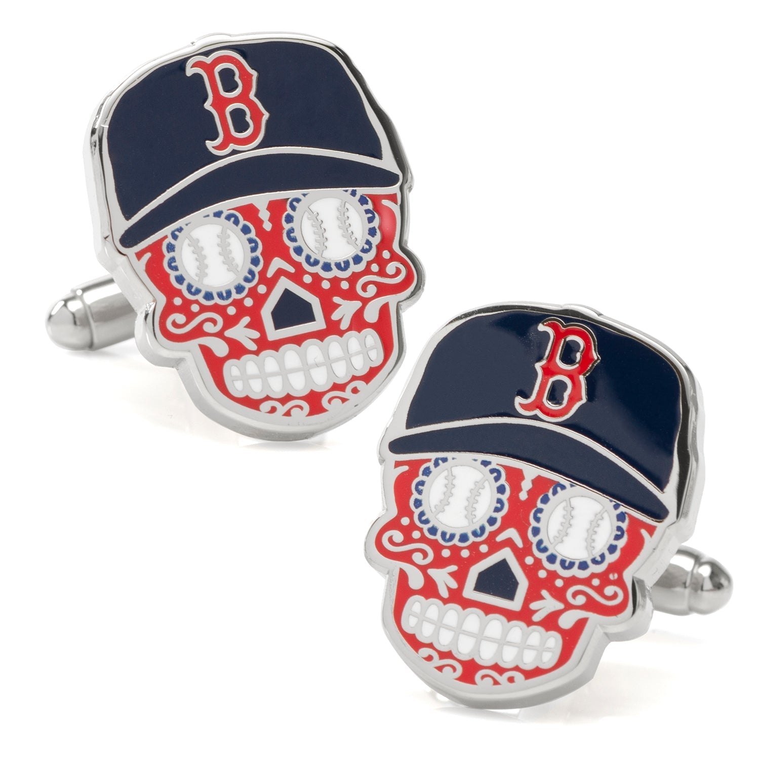 MLB Boston Red Sox Sugar Skull Cufflinks540