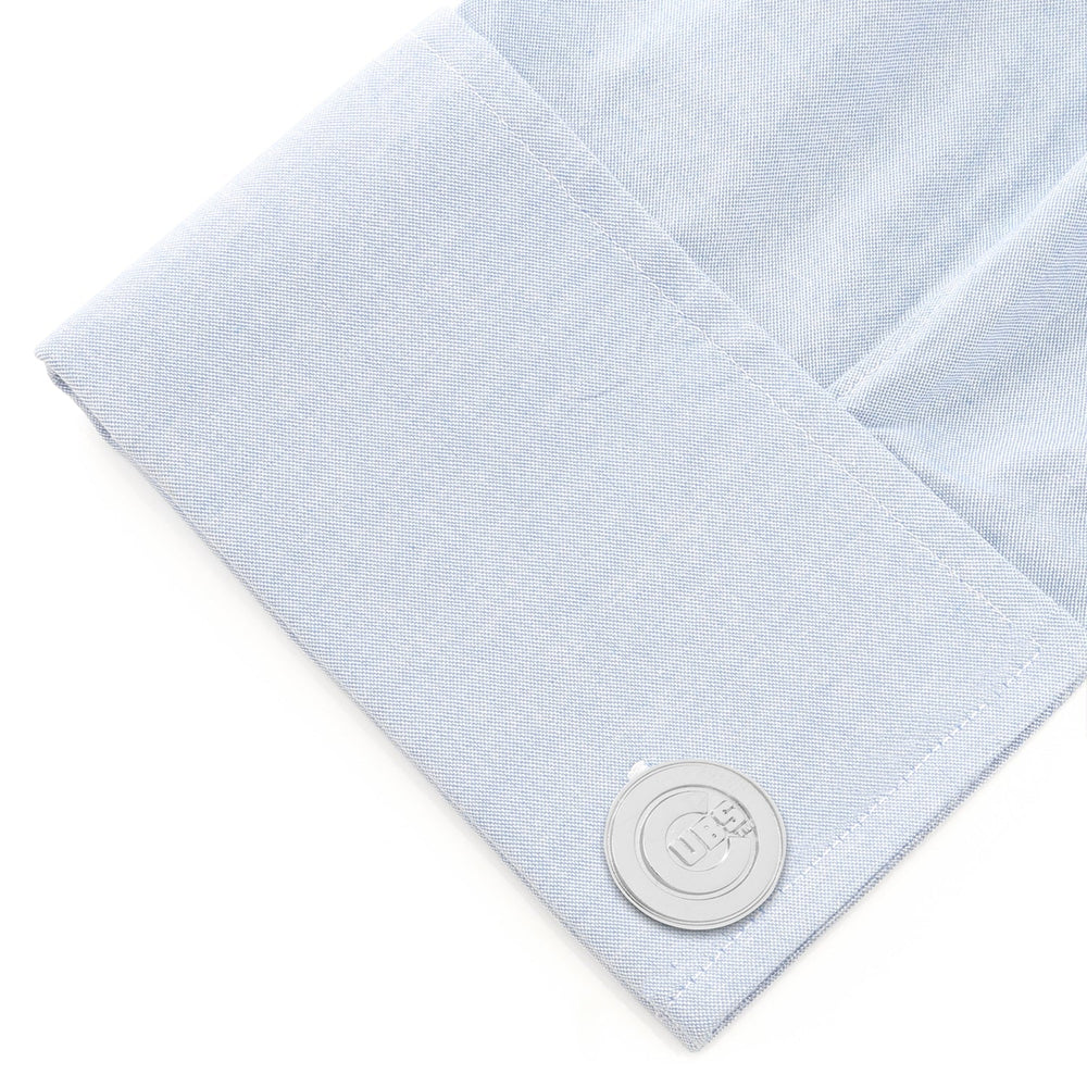 MLB Chicago Cubs Silver Edition Cufflinks567