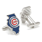 MLB Chicago Cubs State Shaped Cufflinks - SARTORO648