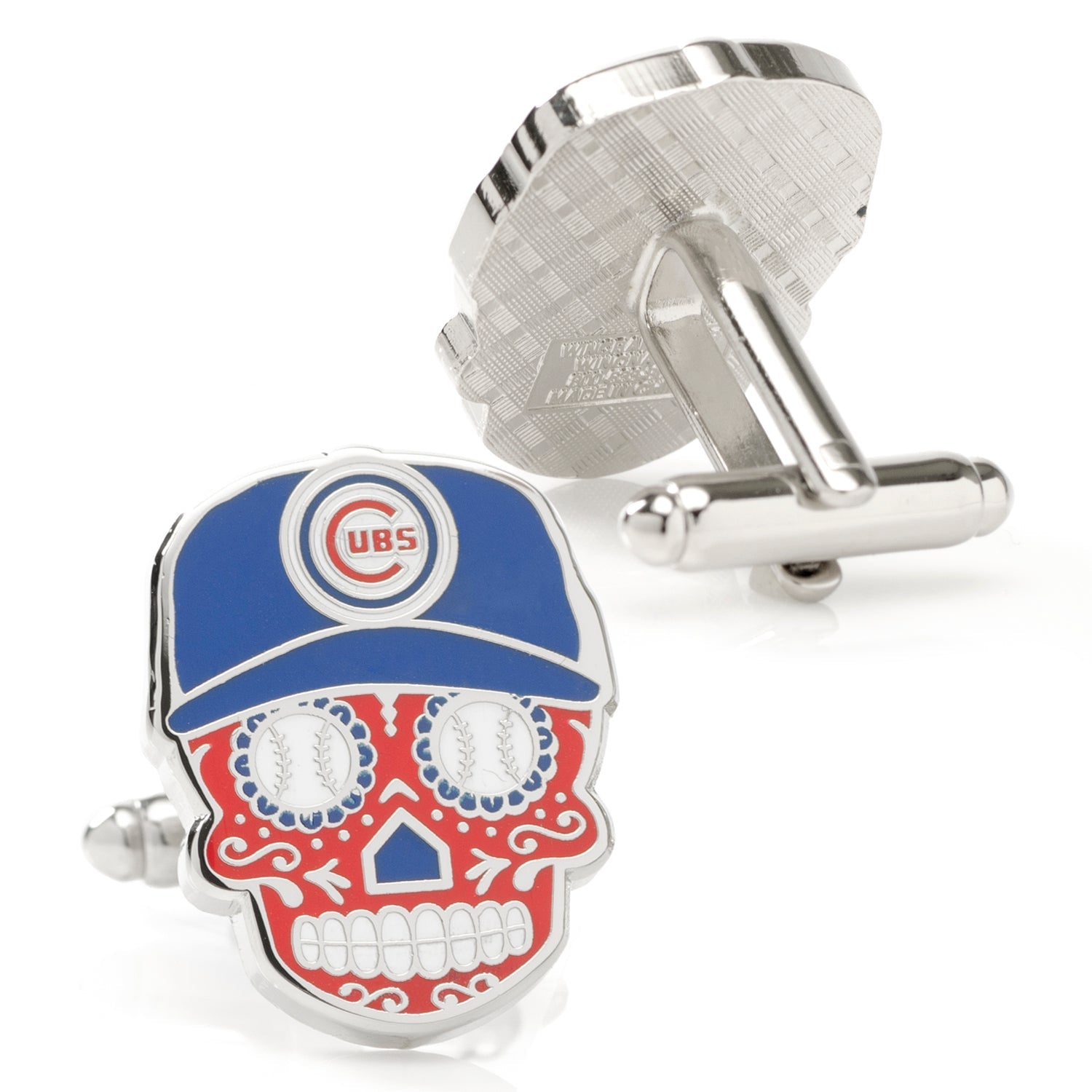 MLB Chicago Cubs Sugar Skull Cufflinks - SARTORO540