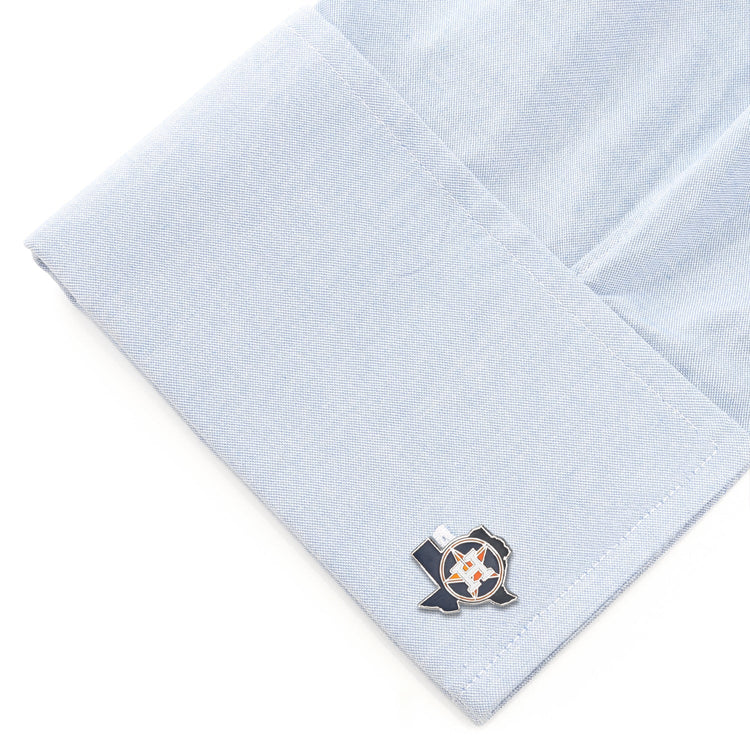 MLB Houston Astros State Shaped Cufflinks - SARTORO708