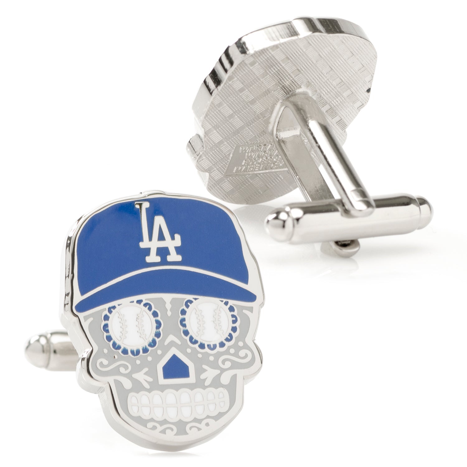 MLB LA Dodgers Sugar Skull Cufflinks - SARTORO422