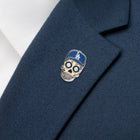 MLB LA Dodgers Sugar Skull Lapel Pin - SARTORO682