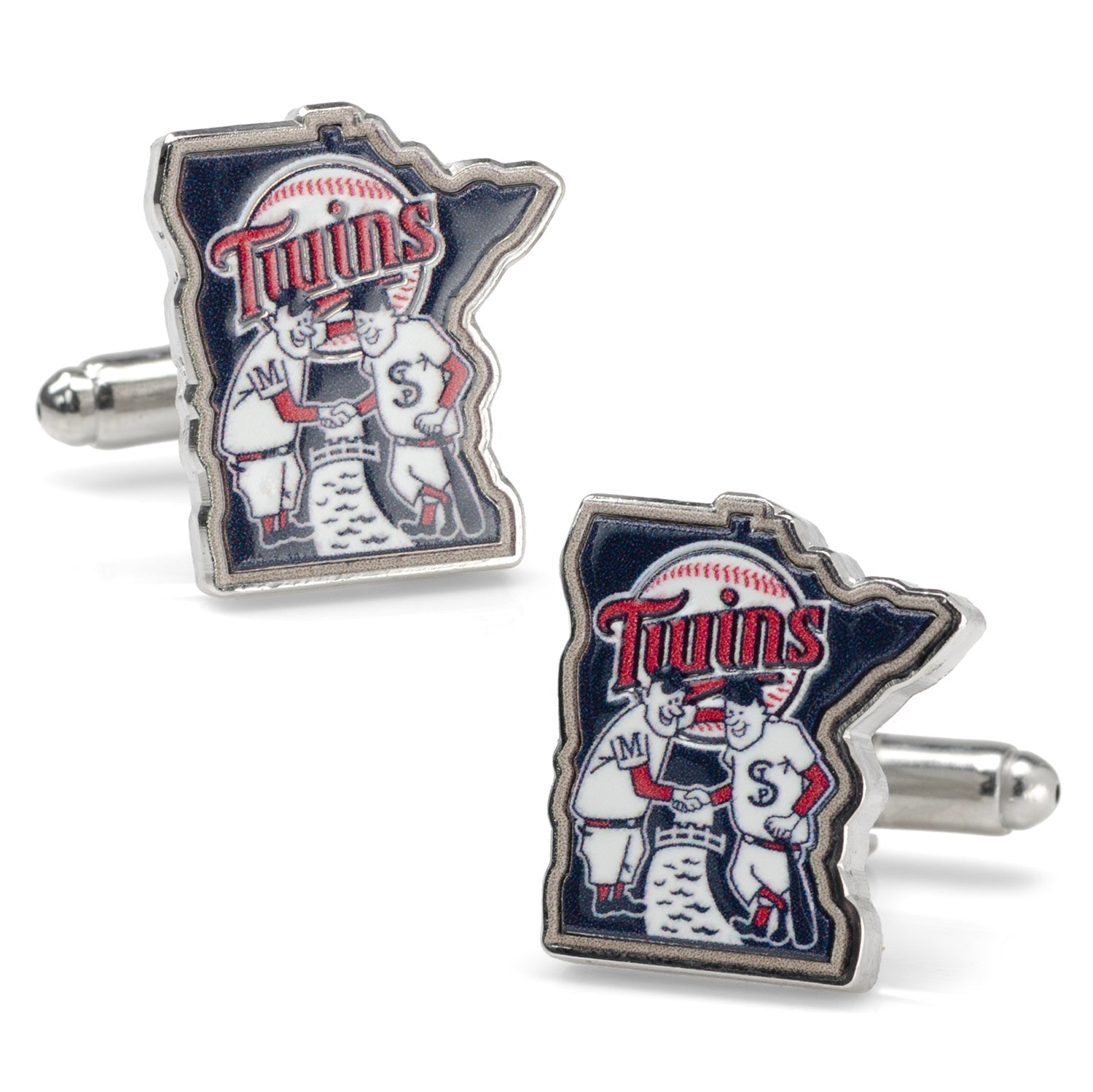 MLB Minnesota Twins Minnie &amp;amp; Paul Cufflinks969