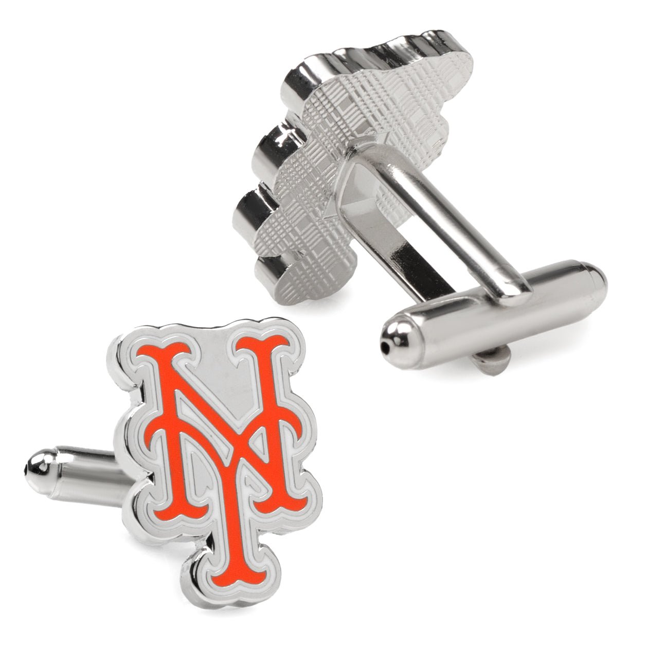 MLB New York Mets Silver Cufflinks - SARTORO334