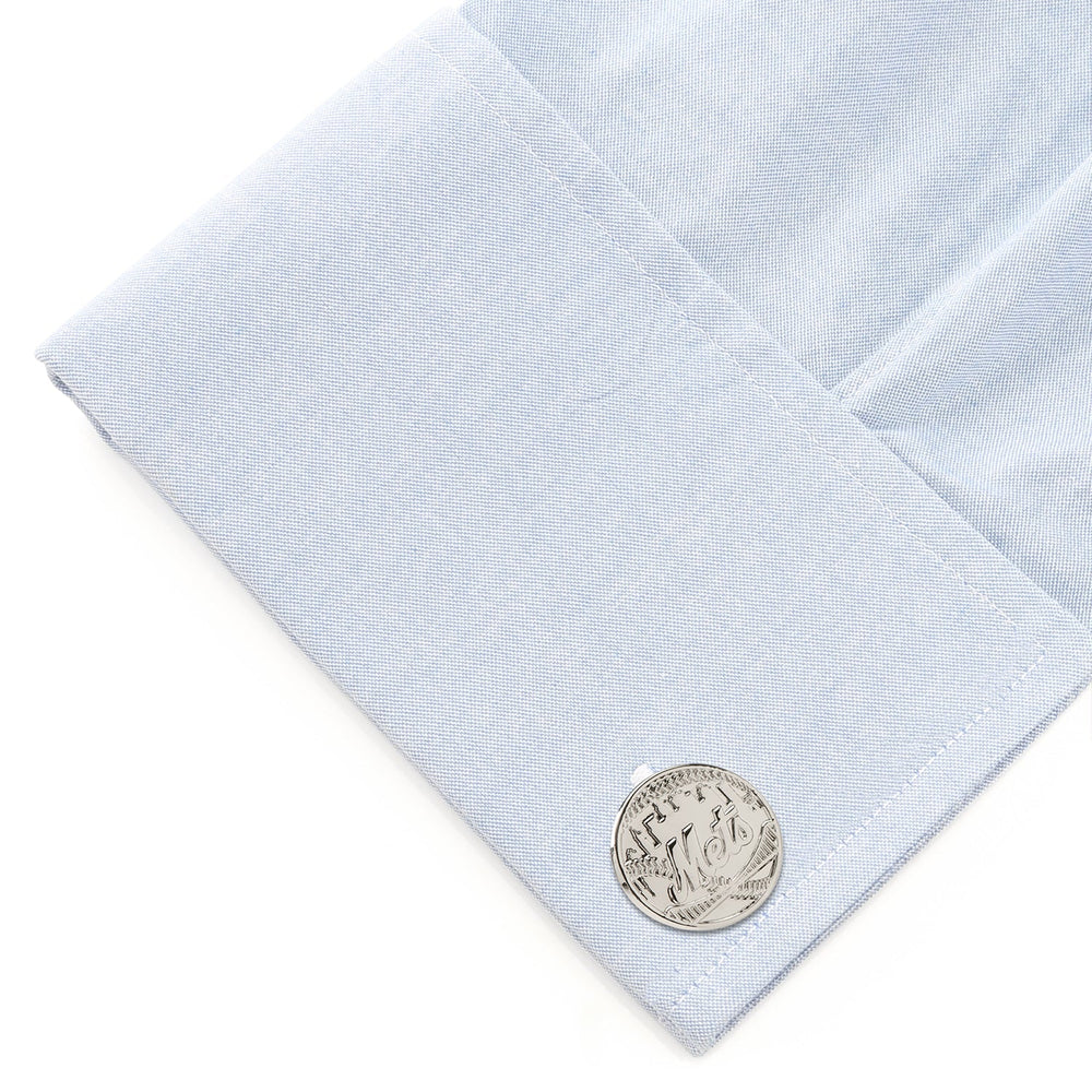 MLB New York Mets Silver Edition Cufflinks329