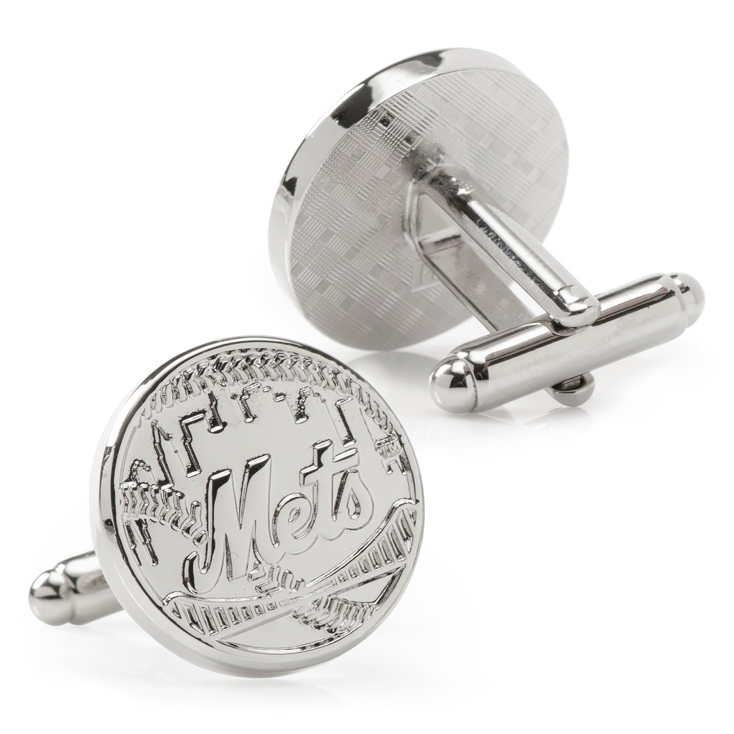 MLB New York Mets Silver Edition Cufflinks - SARTORO341