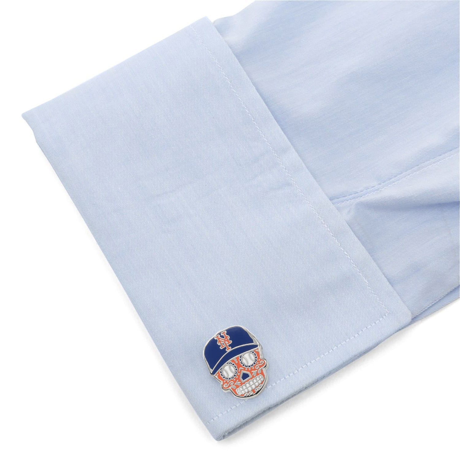 MLB New York Mets Sugar Skull Cufflinks589