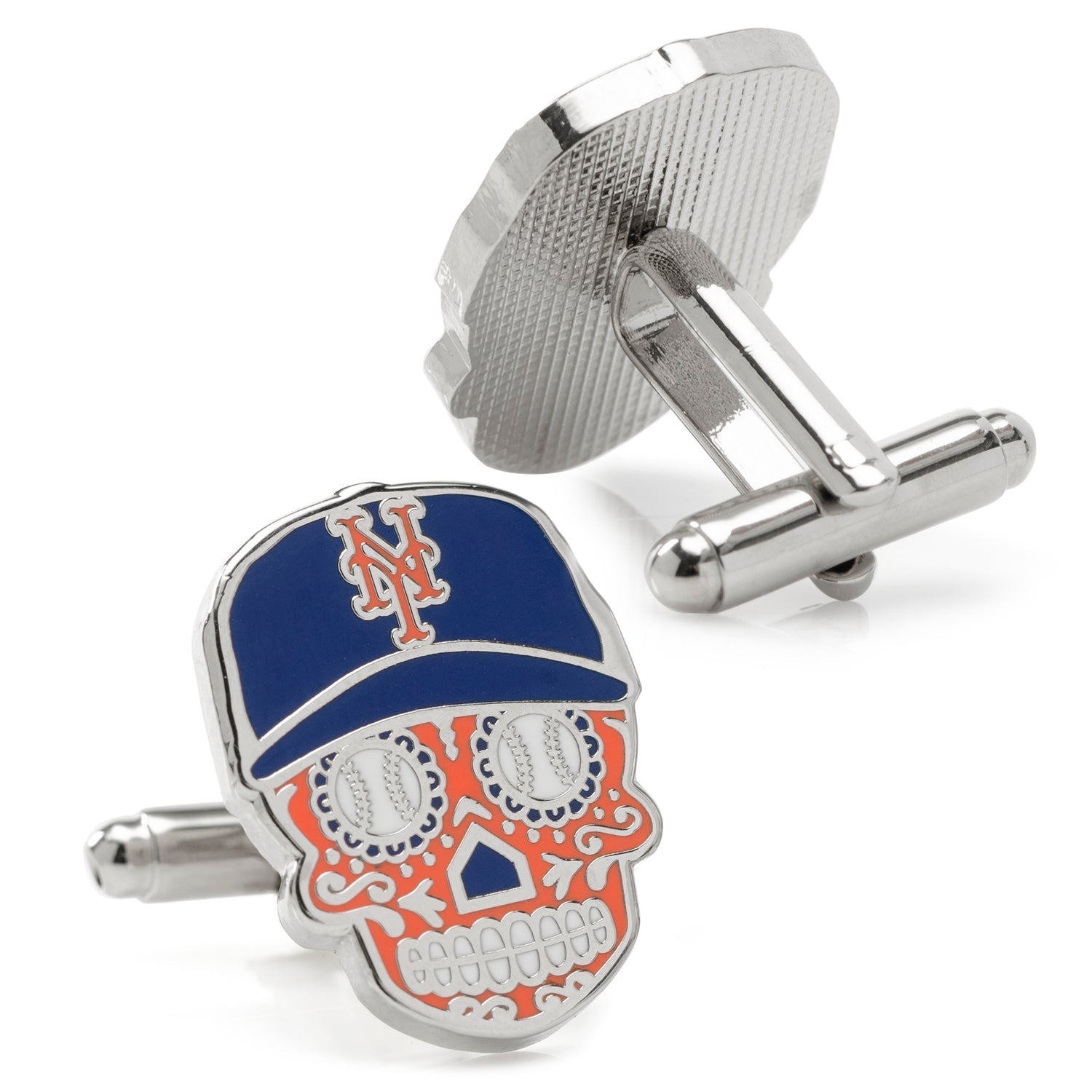 MLB New York Mets Sugar Skull Cufflinks - SARTORO274
