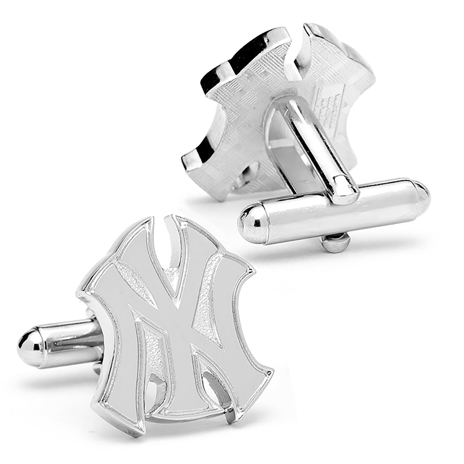 MLB New York Yankees Silver Logo Cufflinks - SARTORO392
