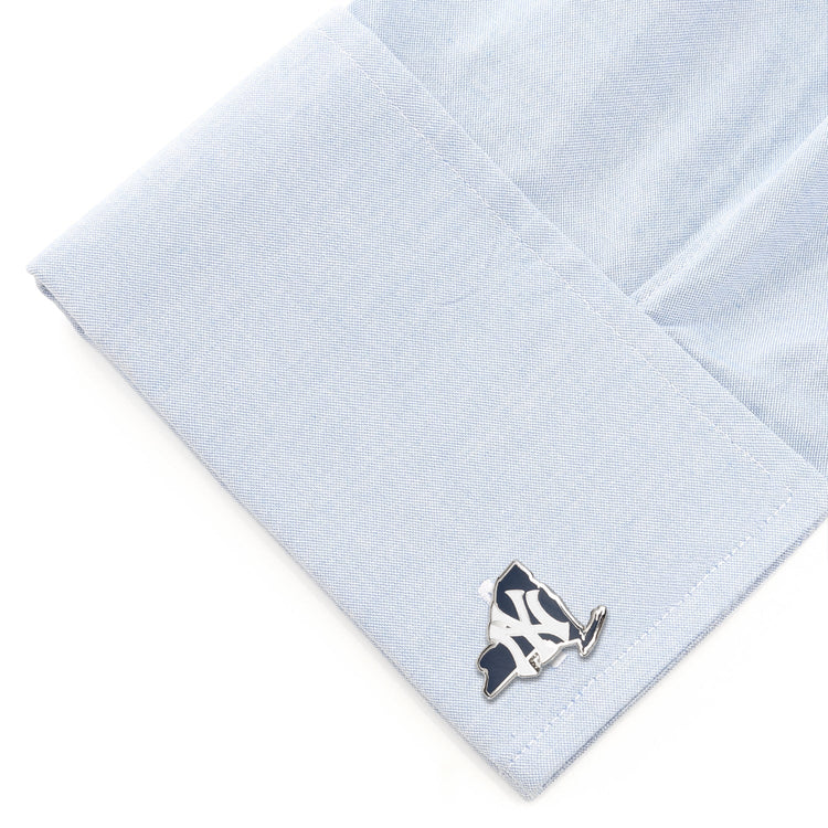MLB New York Yankees State Shaped Cufflinks - SARTORO375