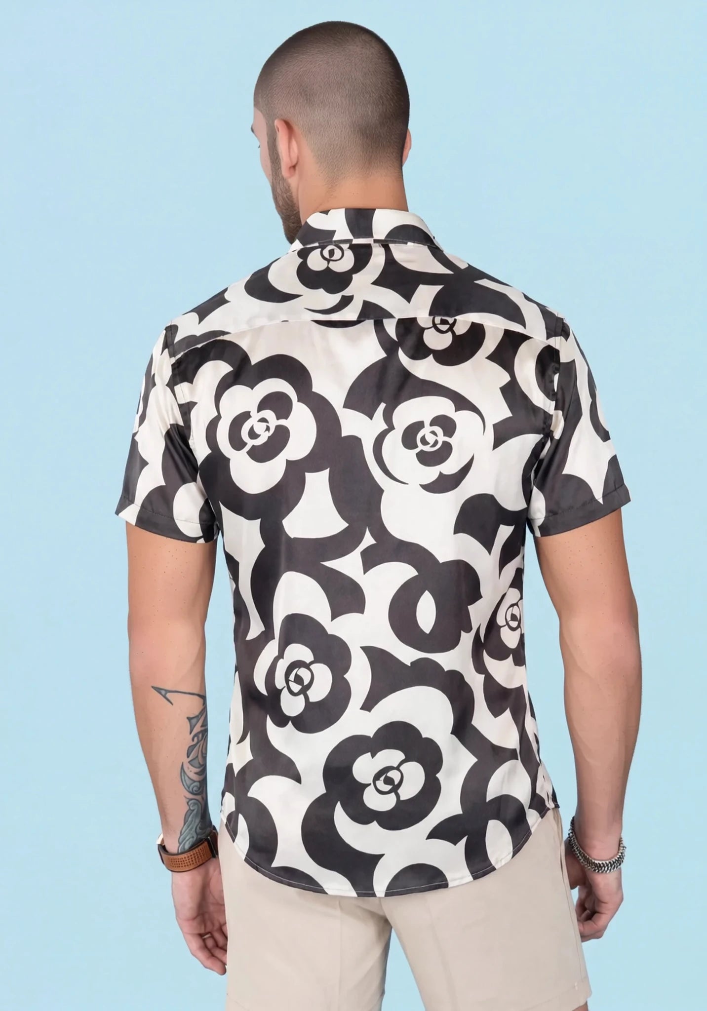 Mono Rose Silk Shirt - SARTORO219