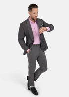 Monroe Shimmer Grey Jacket - SARTORO480