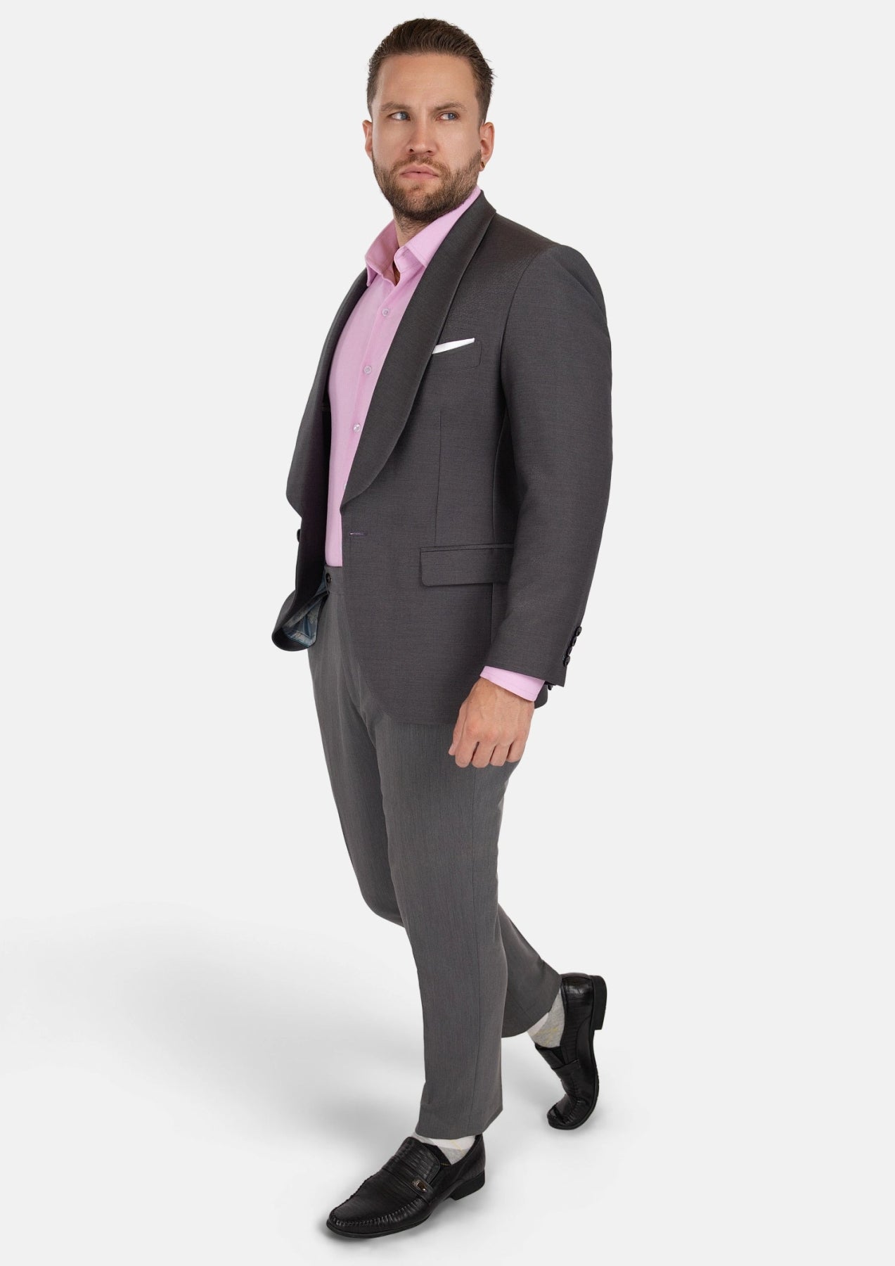 Monroe Shimmer Grey Jacket - SARTORO