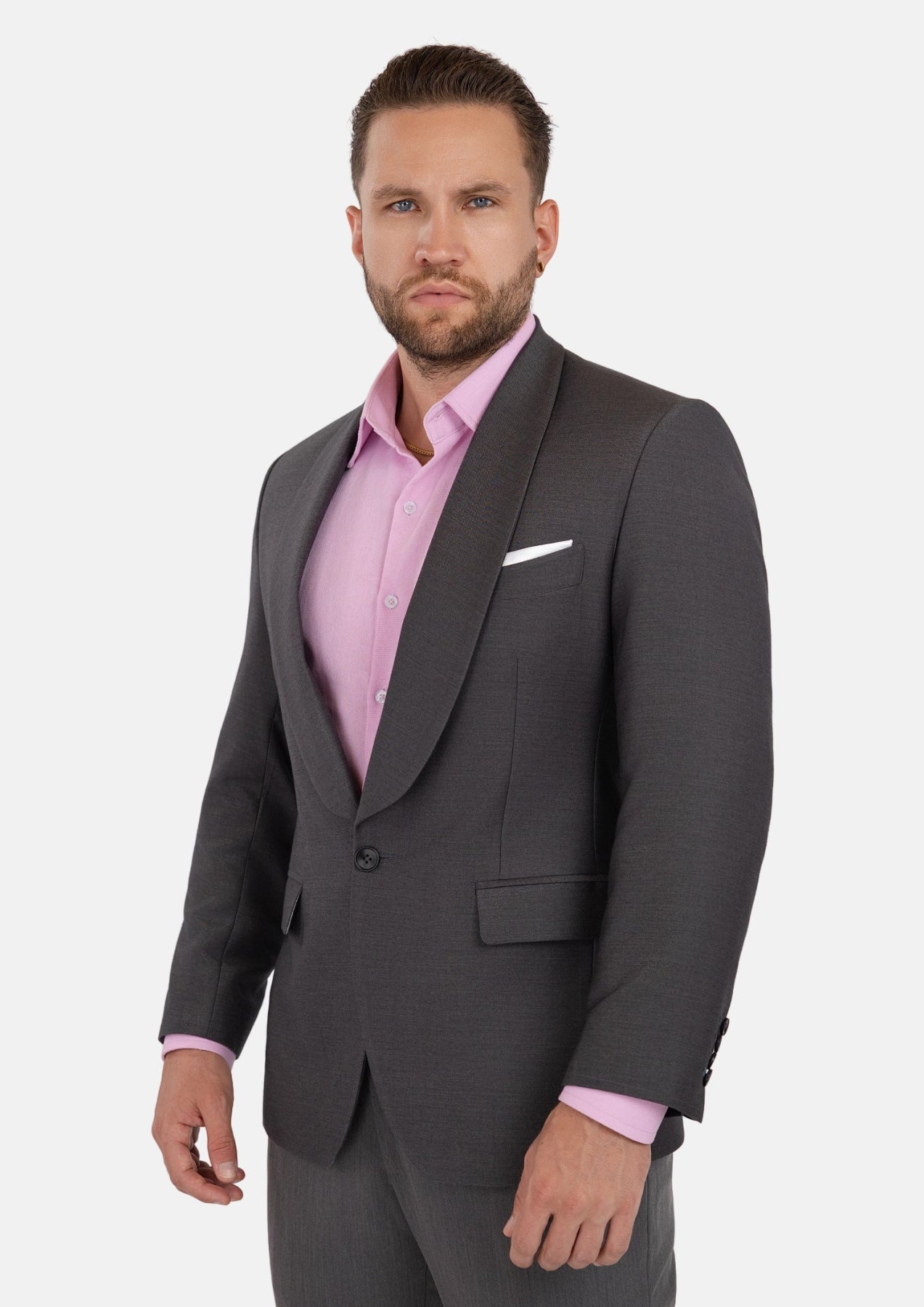 Monroe Shimmer Grey Jacket - SARTORO