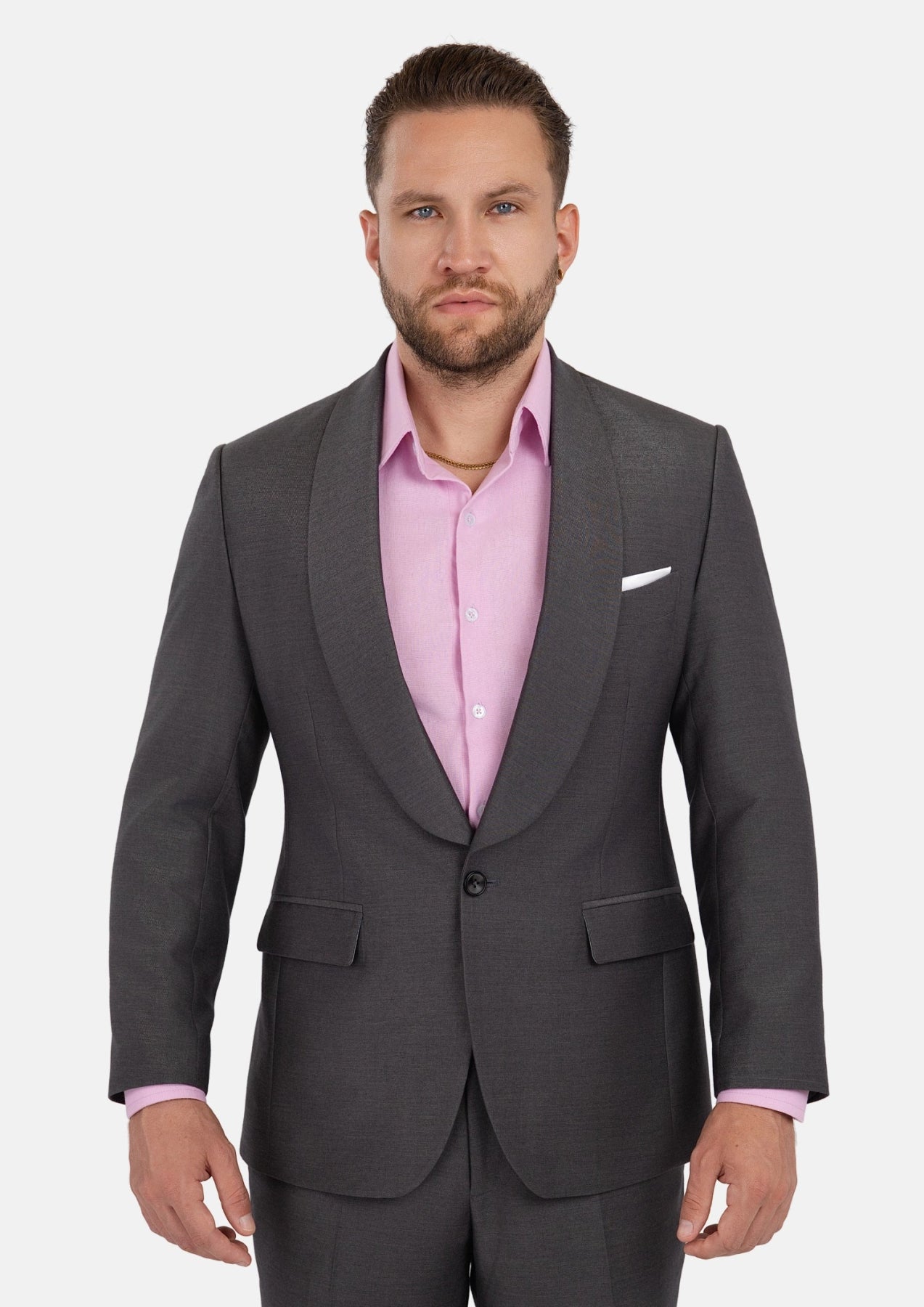 Monroe Shimmer Grey Suit