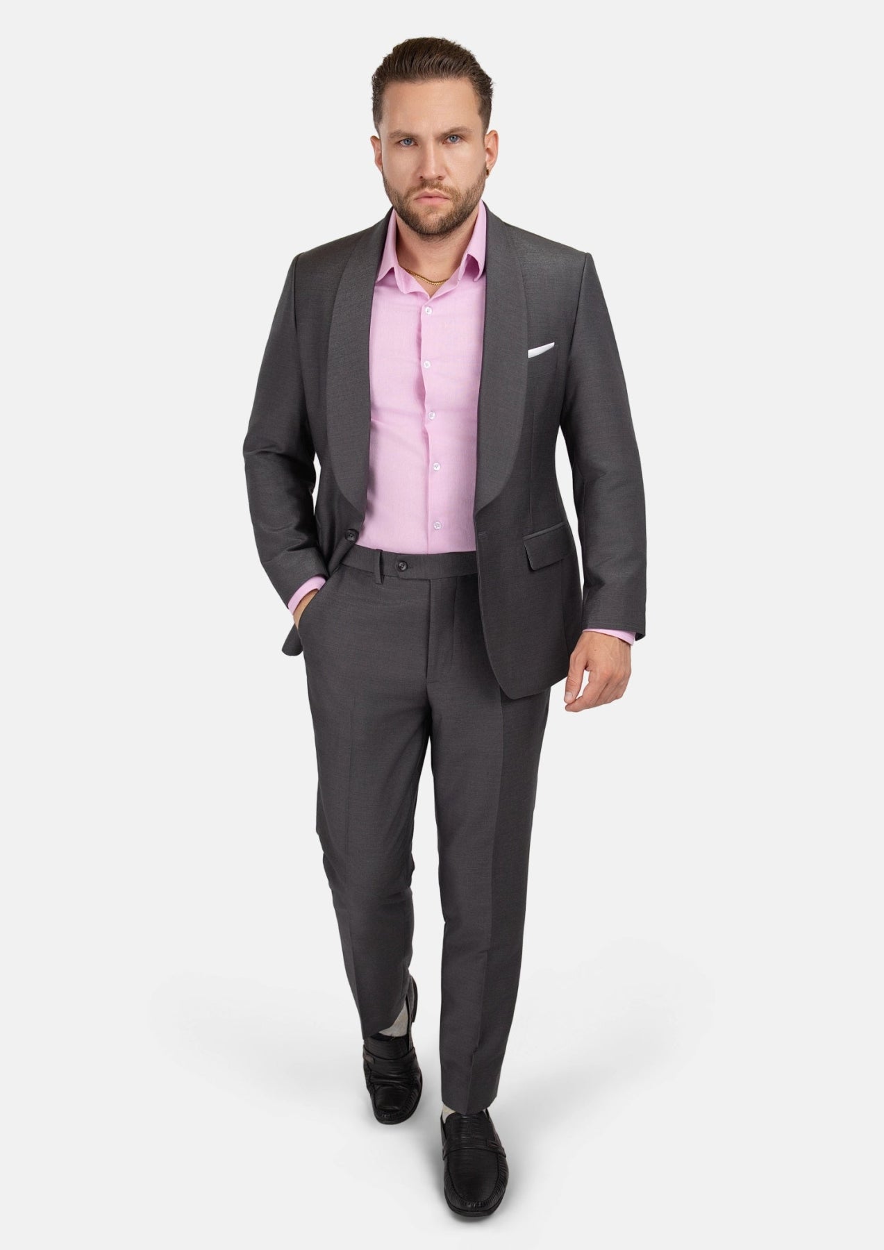 Monroe Shimmer Grey Suit - SARTORO