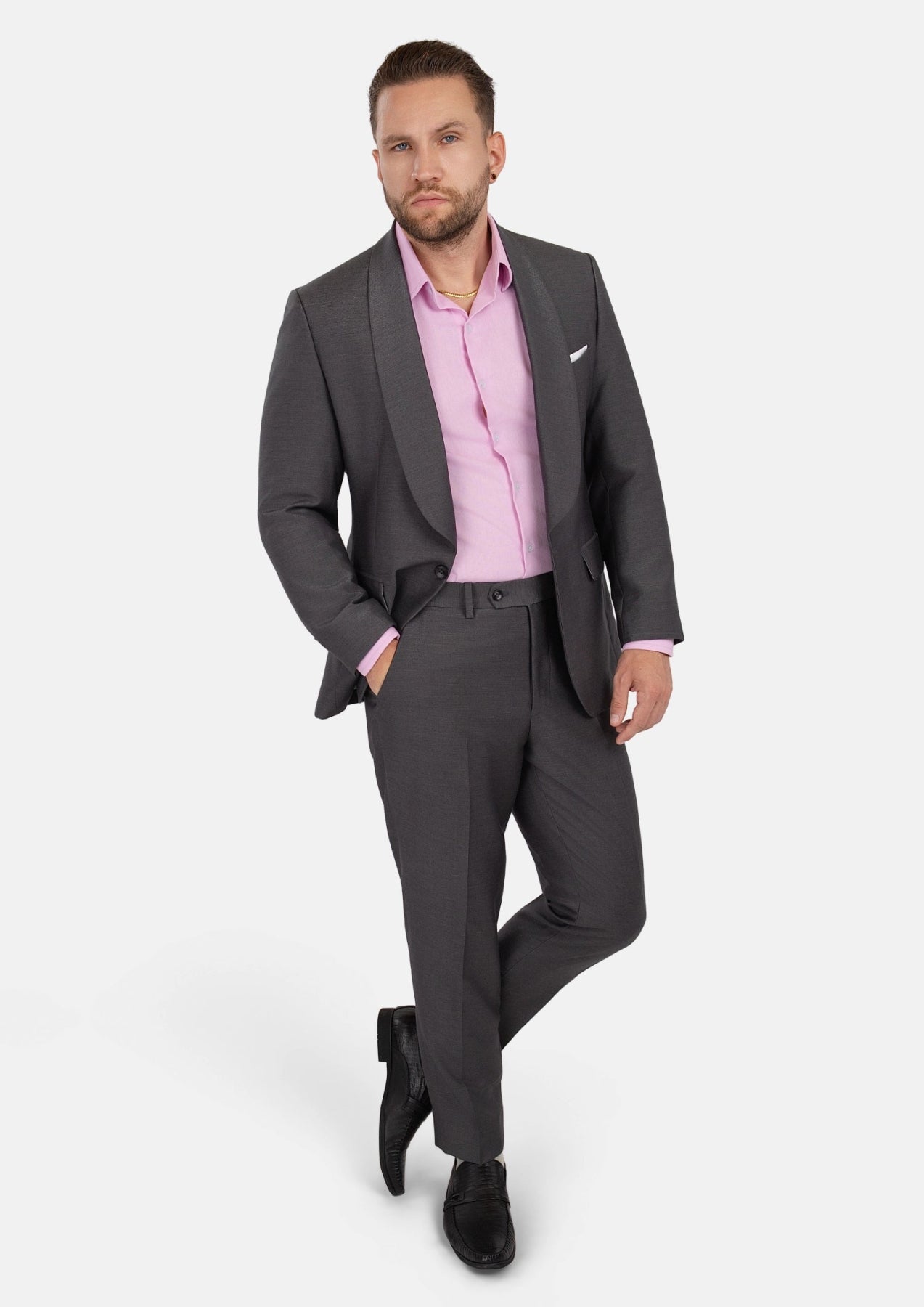 Monroe Shimmer Grey Suit - SARTORO