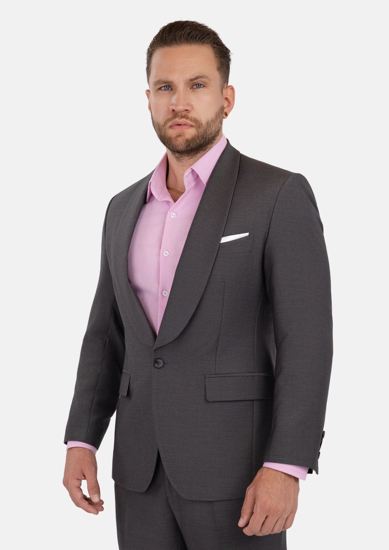 Monroe Shimmer Grey Suit
