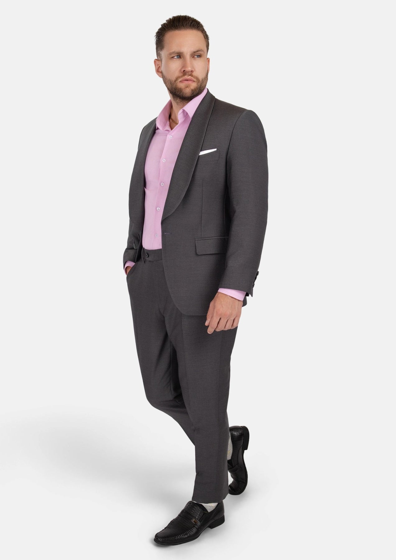 Monroe Shimmer Grey Suit - SARTORO