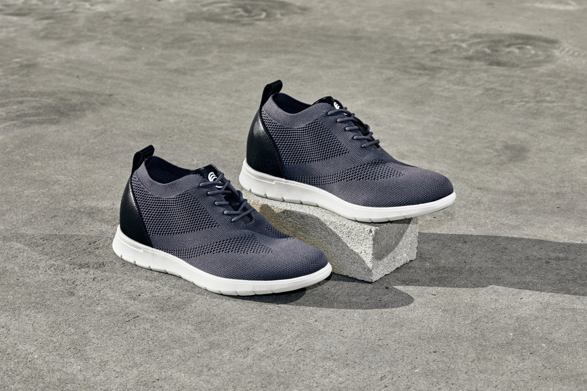 Moon Gray Lace Up Casual Walker - 2275