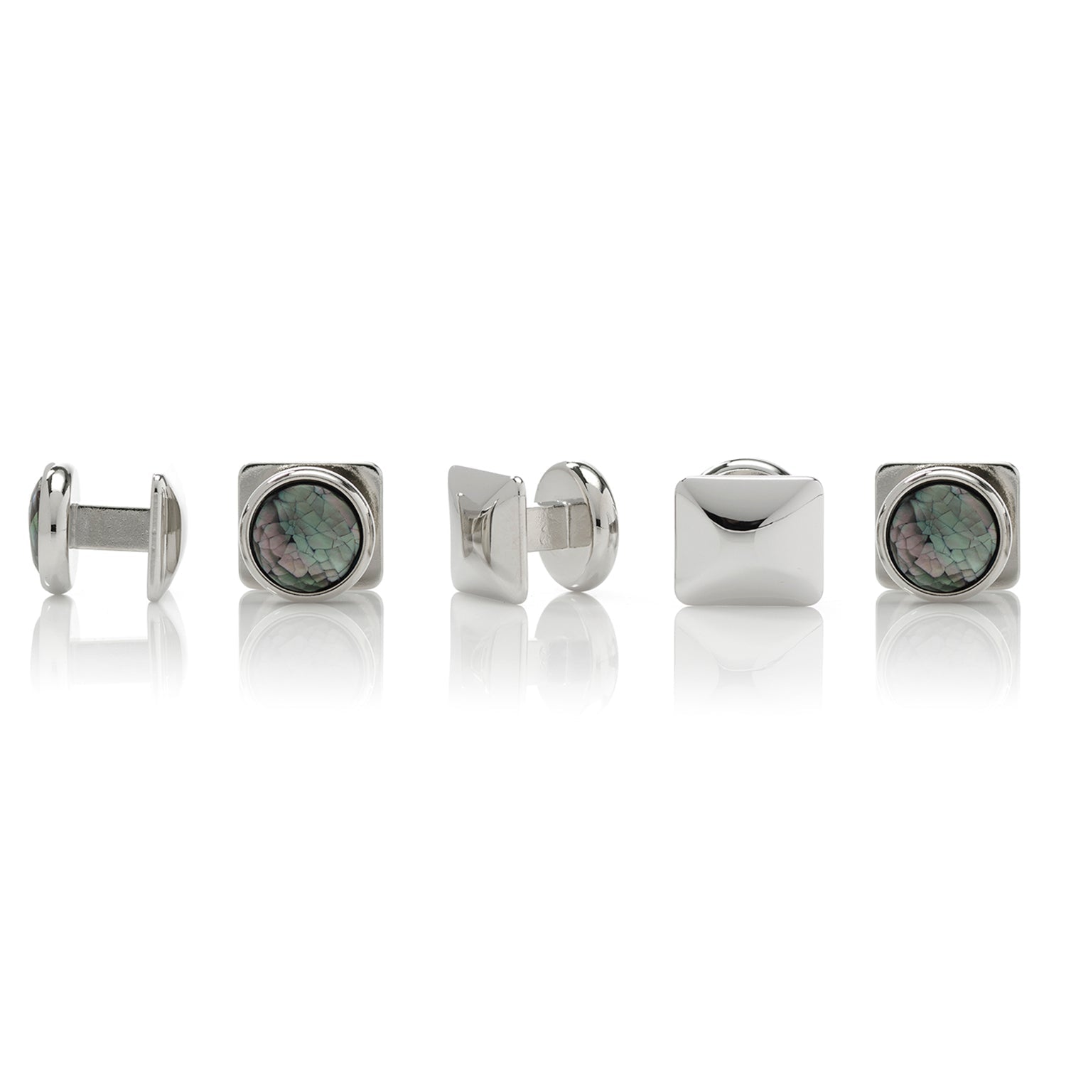 Mosaic Smoke Mother of Pearl 5-Studs - SARTORO972