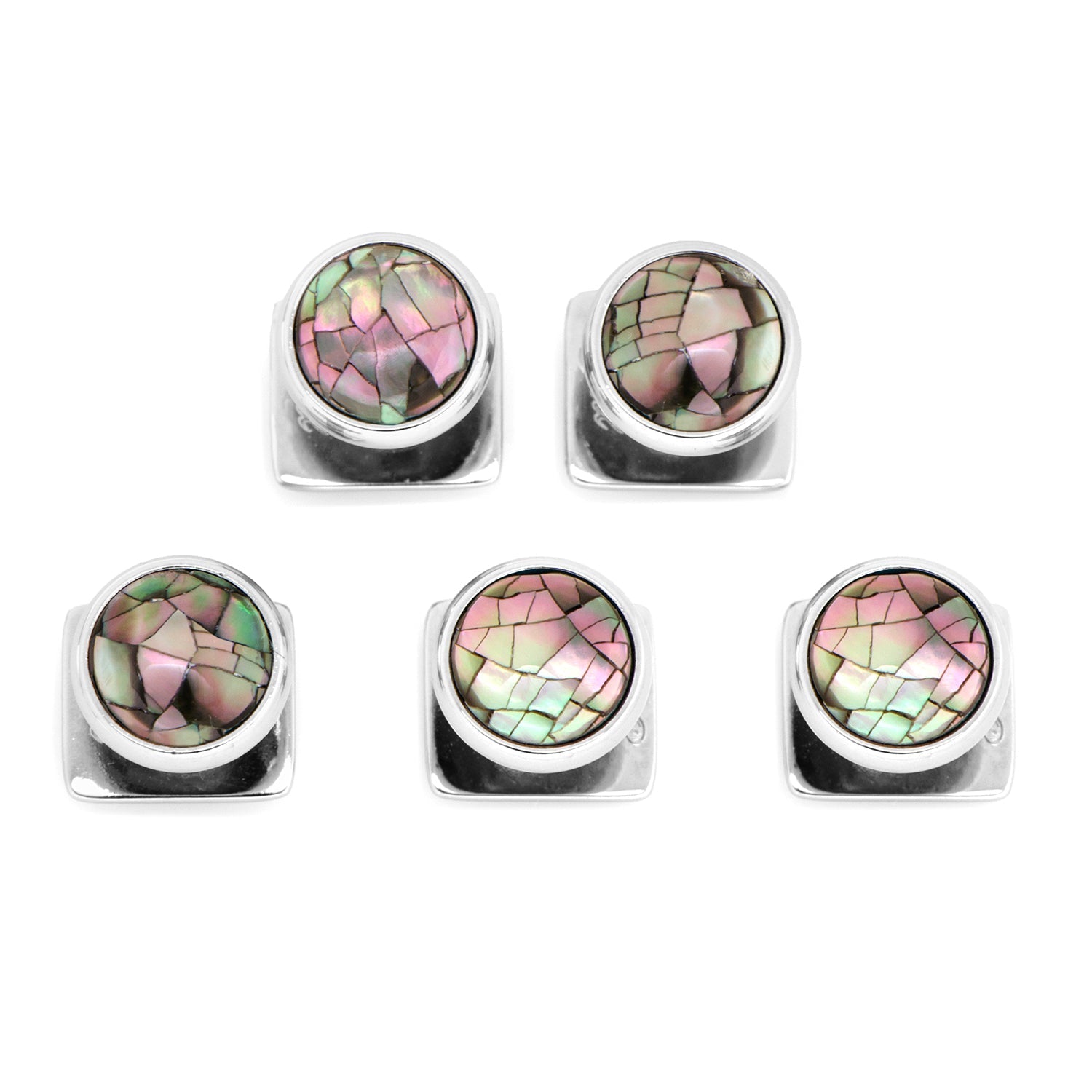Mosaic Smoke Mother of Pearl 5-Studs447