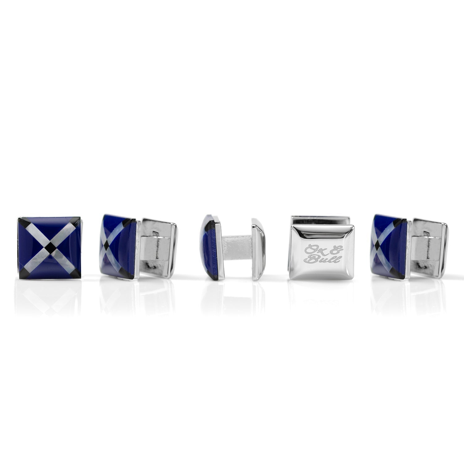 Mother of Pearl Floating and Diamond 5-Stud Set - SARTORO139