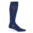 Navy Chicklet Dress Socks - SARTORO27