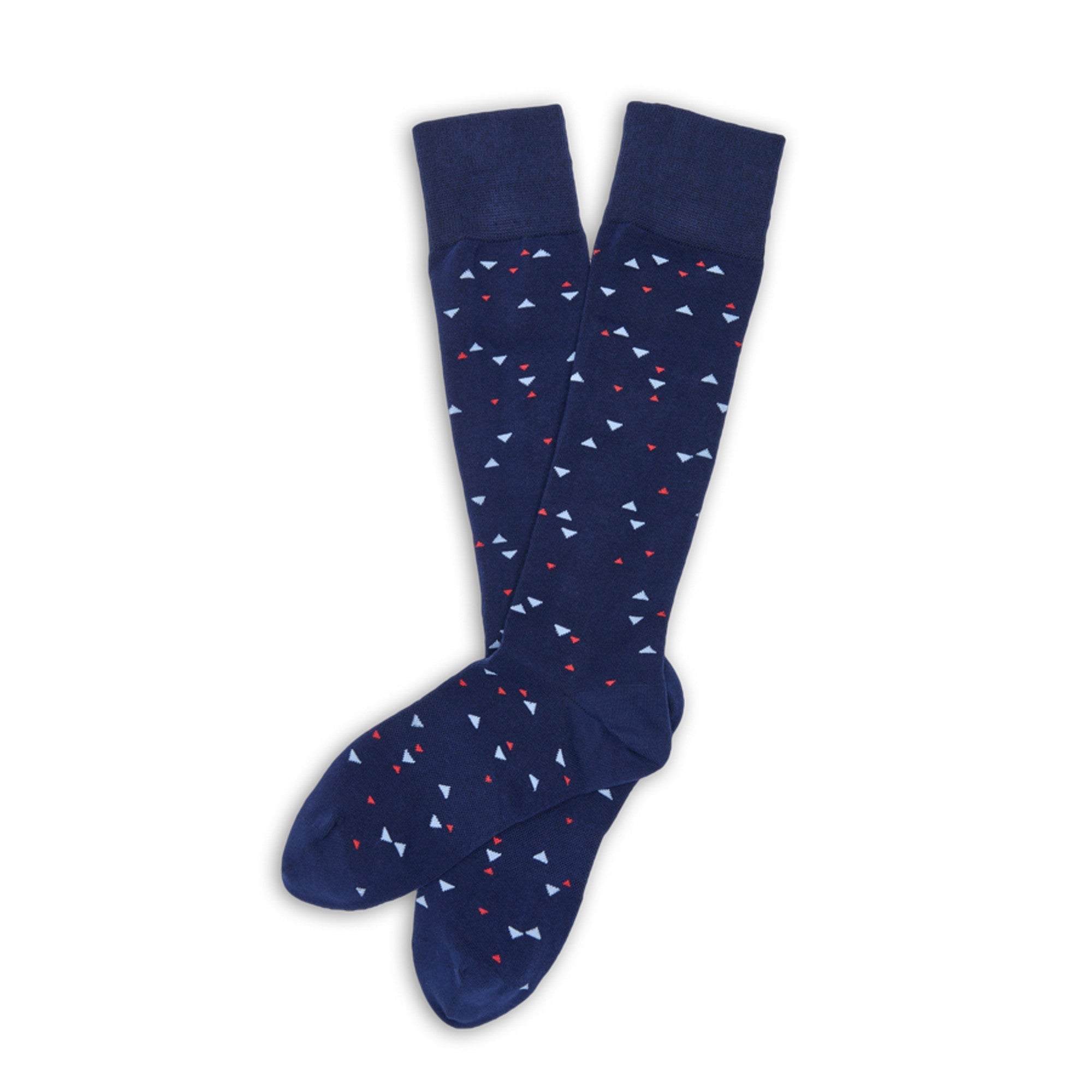 Navy Chicklet Dress Socks673