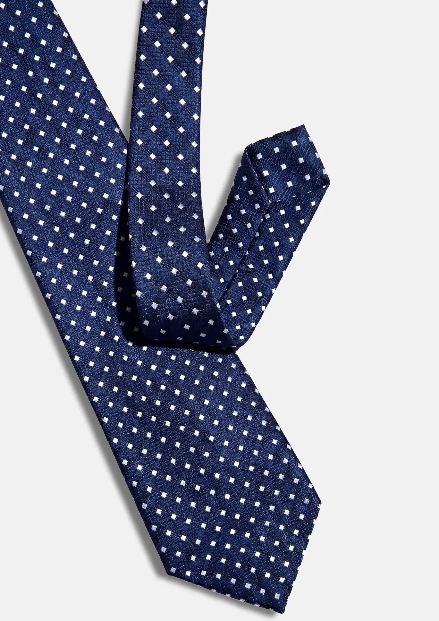 Navy Diamond Pattern Tie - SARTORO496