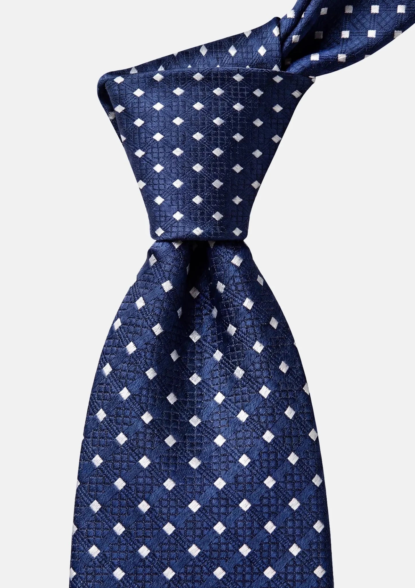 Navy Diamond Pattern Tie - SARTORO933