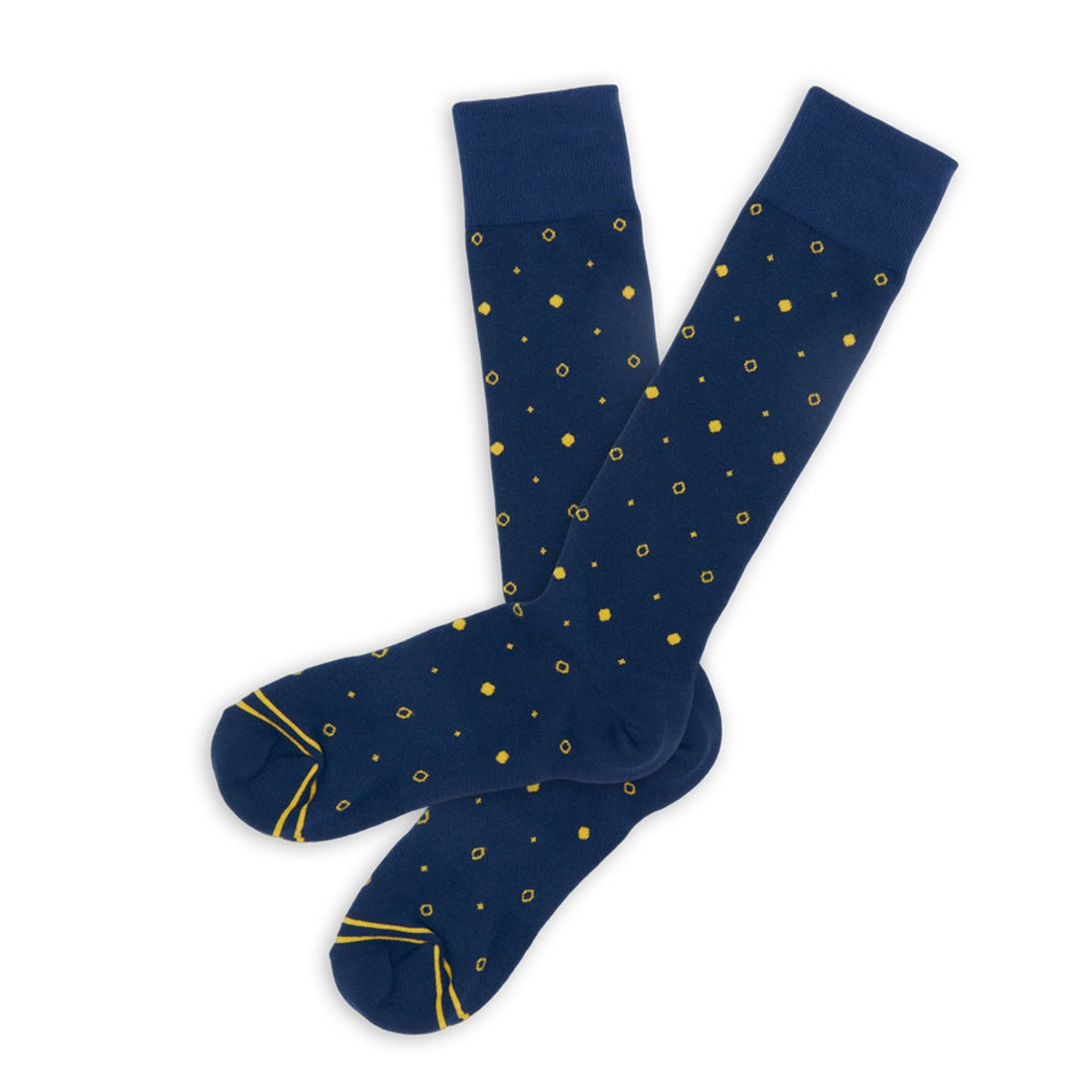  Gold Mixed Dot Dress Socks773