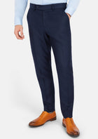 Navy Microcheck Pants - SARTORO108