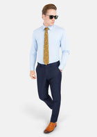 Navy Microcheck Pants - SARTORO495