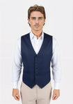 Navy Twill Vest