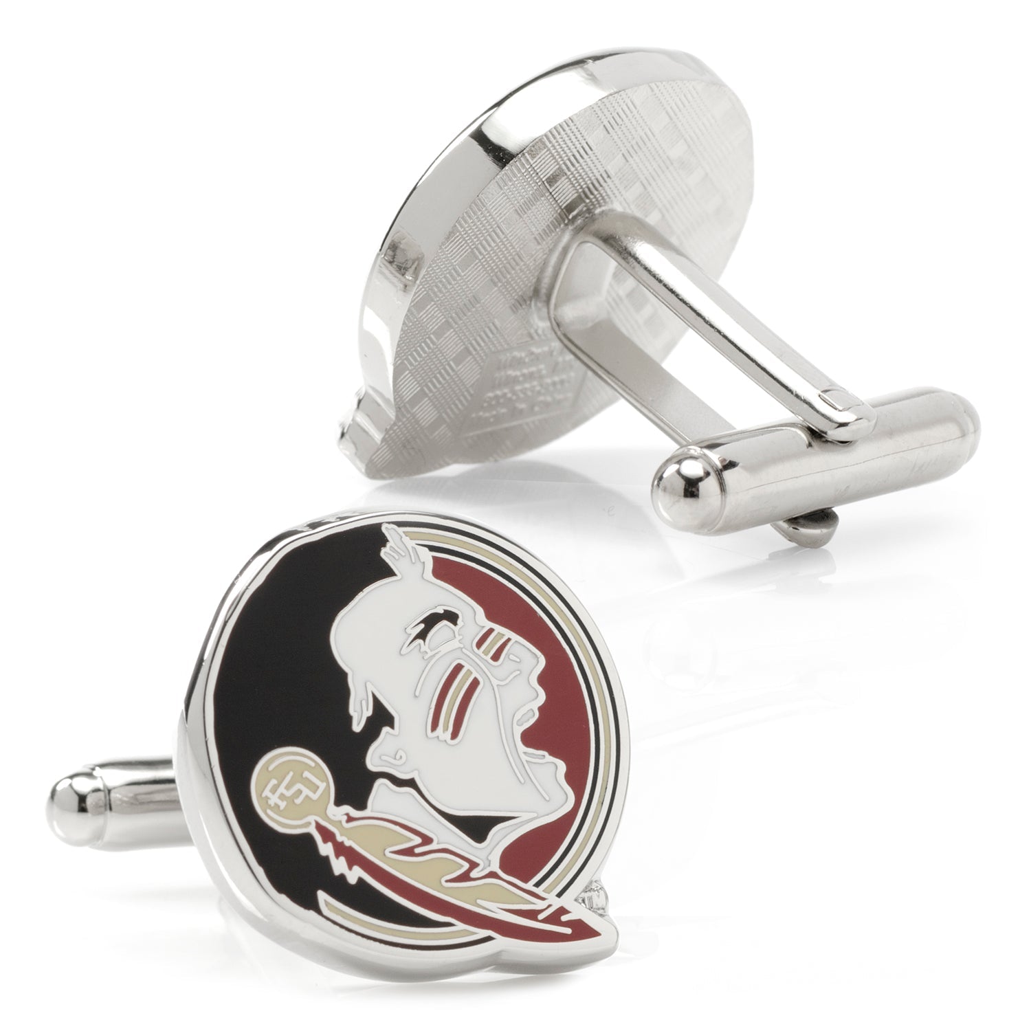 NCAA Florida State Seminole Head Cufflinks - SARTORO532