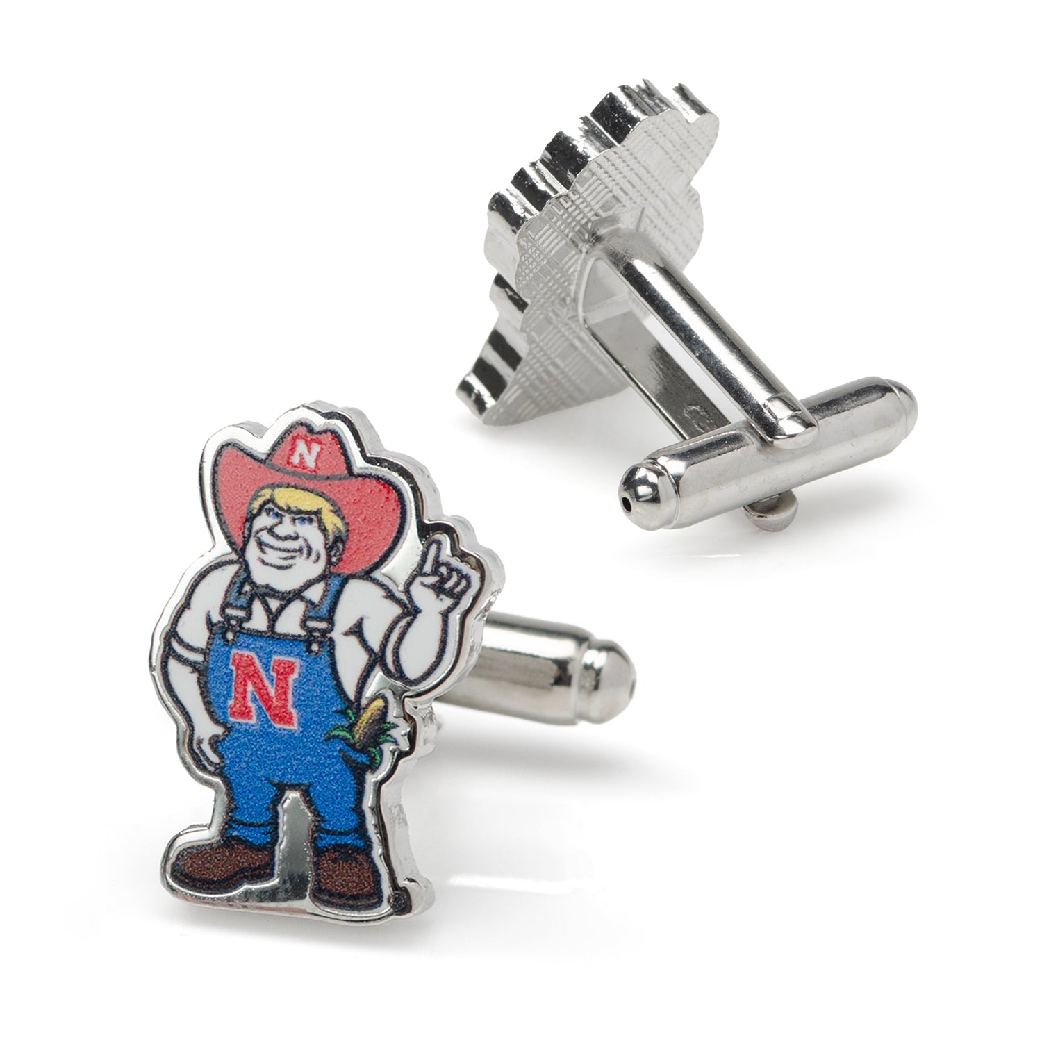 NCAA Nebraska Herbie Husker Mascot Cufflinks - SARTORO31
