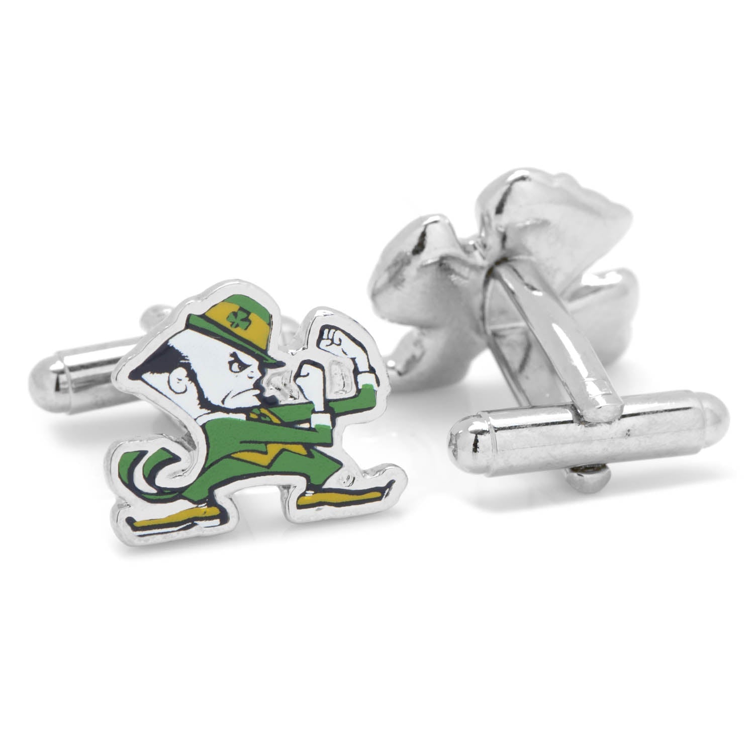 NCAA Notre Dame University Fighting Leprechaun Cufflinks - SARTORO732