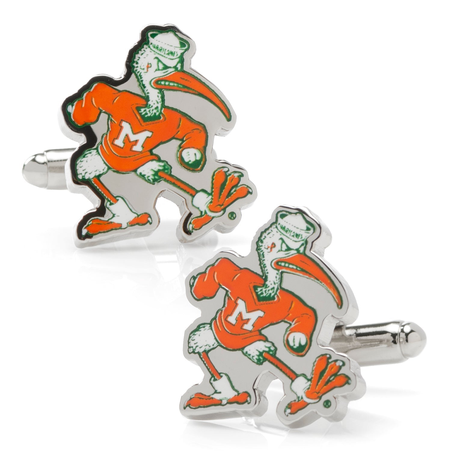 NCAA University of Miami Hurricanes Throwback Cufflinks192