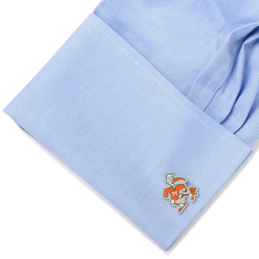 NCAA University of Miami Hurricanes Throwback Cufflinks59