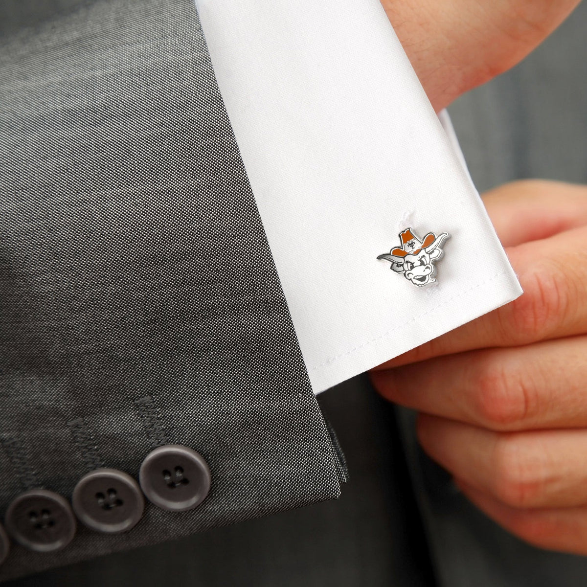 NCAA University of Texas Bevo Cufflinks - SARTORO857