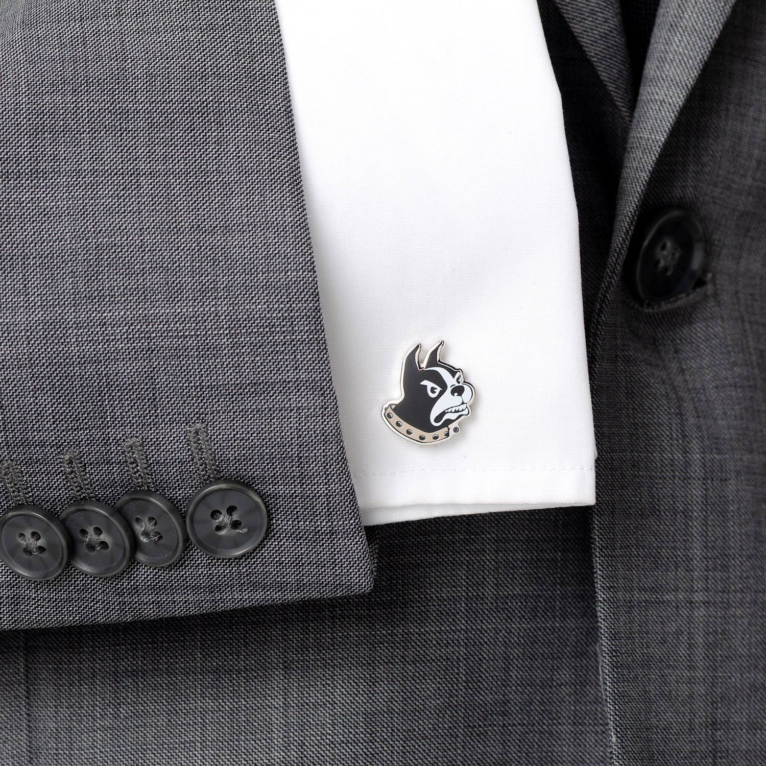 NCAA Wofford College Terrier Mascot Cufflinks - SARTORO567