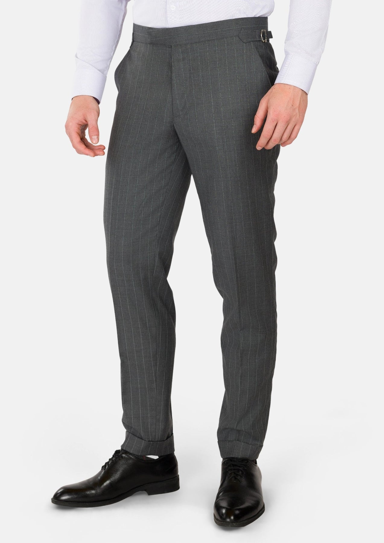 Nevada Grey Pinstripe Pants - SARTORO