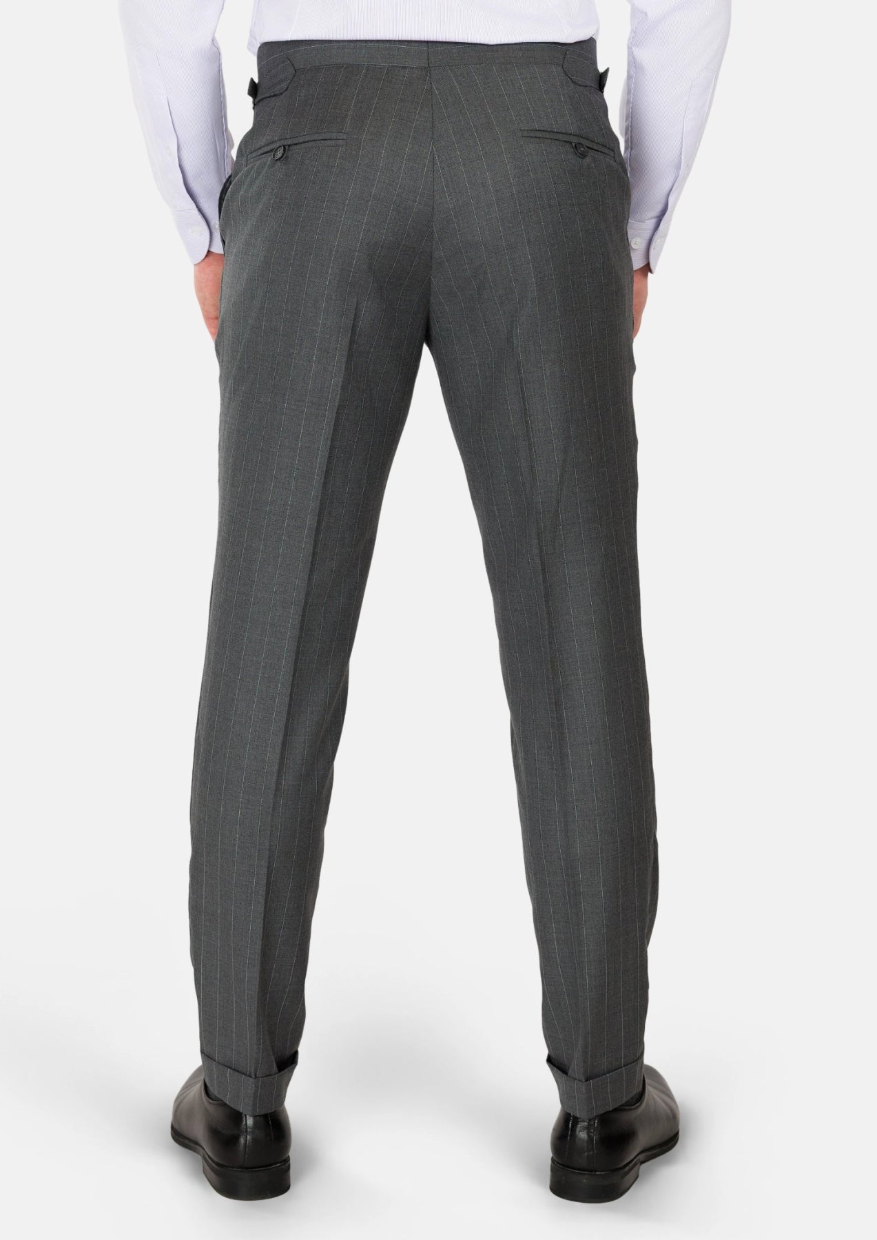 Nevada Grey Pinstripe Pants - SARTORO