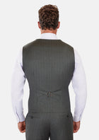 Nevada Grey Pinstripe Vest - SARTORO962