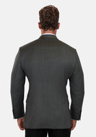 Nevada Grey Pinstripe Waverly Jacket - SARTORO332