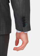 Nevada Grey Pinstripe Waverly Suit - SARTORO166