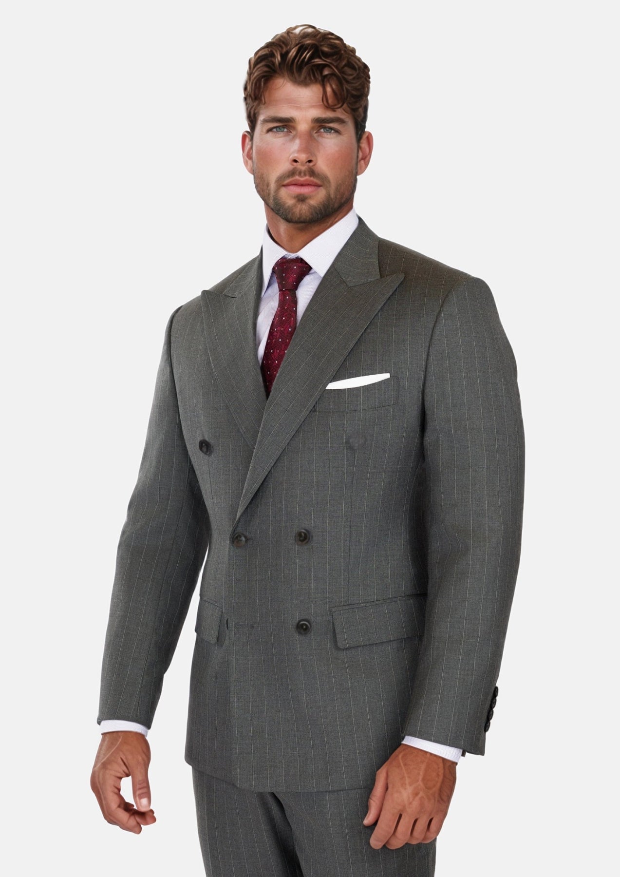 Nevada Grey Pinstripe Waverly Suit